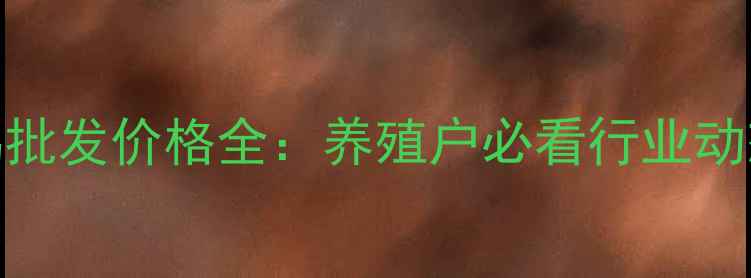 图片 山东德州肉鸡批发价格全：养殖户必看行业动态与趋势预测