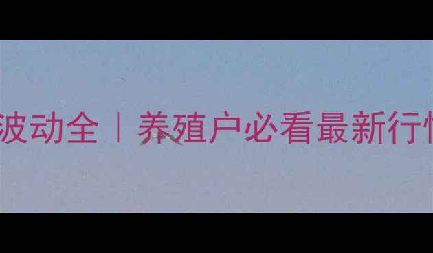图片 枣庄市生猪价格波动全｜养殖户必看最新行情+养殖避坑指南