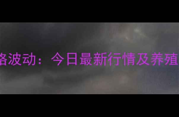 图片 江门生猪价格波动：今日最新行情及养殖户应对策略1