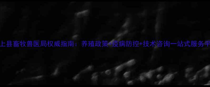 图片 汶上县畜牧兽医局权威指南：养殖政策+疫病防控+技术咨询一站式服务平台