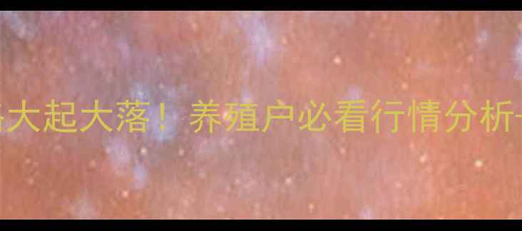 图片 🔥山东鸡蛋价格大起大落！养殖户必看行情分析+养殖技术干货1