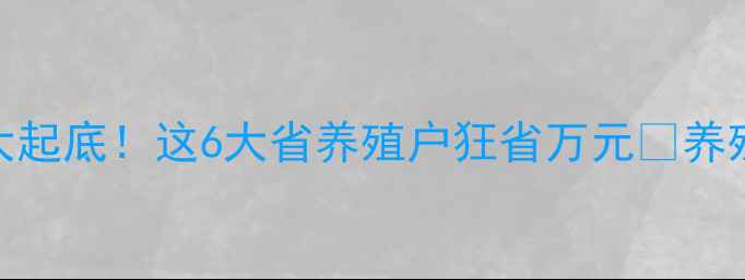 图片 🔥猪肉价格地图大起底！这6大省养殖户狂省万元💰养殖策略全公开🐷💰